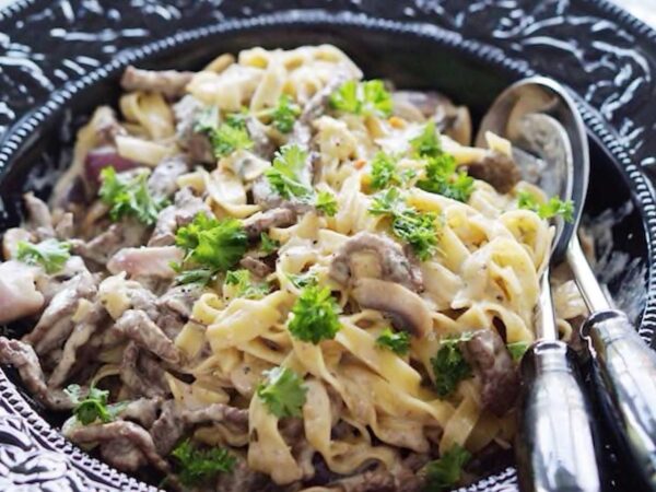 Fläskfilépasta